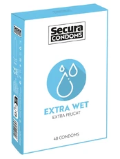 Secura Condoms Secura Extra Wet 48pcs Box Prezervatyvai kaina