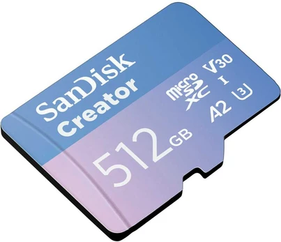 STICK Sandisk SD CARD Sandisk Creator MicroSD 512GB