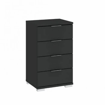Komoda Intermeble Praga 4S, juoda