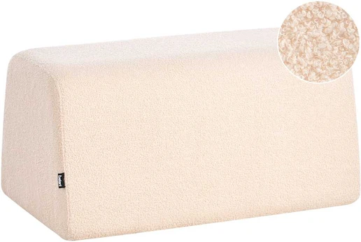 Beliani Pufas SINCLAIR, boucle, smėlio spalvos