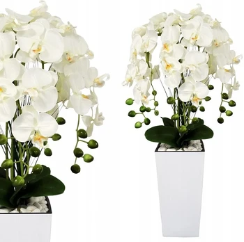 Dirbtinis orchidėja graži orchidėja vazone dirbtinės gėlės orchis premium