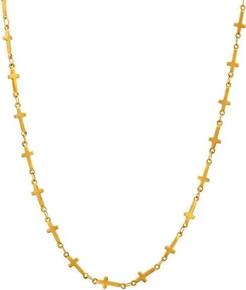Troli Stylish gilded pakabukas with crosses