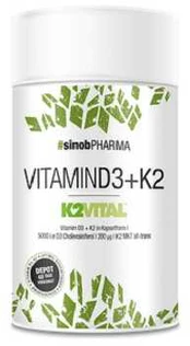Sinob Vitaminai D3 + K2 60 Kapsulių