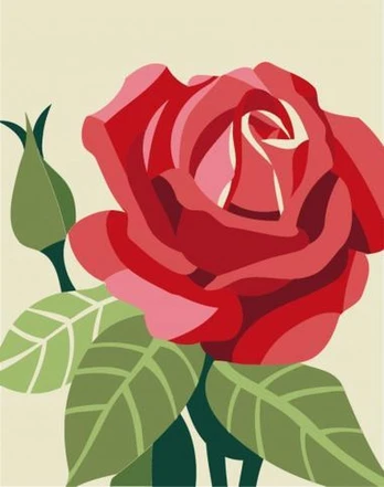 Deimantinis paveikslas Rose WD305 15*20 cm