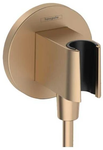 dušas izvads ar dušas galvas turētāju Fixfit S, brushed bronze