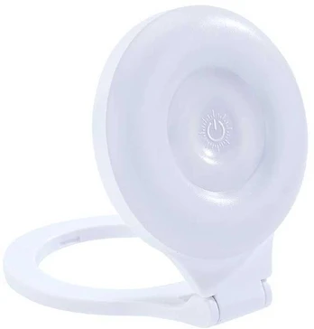Magnetic phone stand with light compatible with MagSafe L8 baltas
