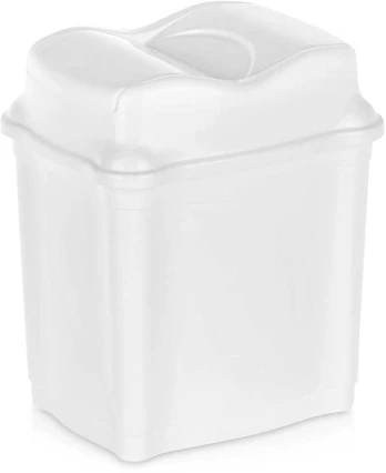 Plastikinė šiukšliadėžė 5 l - Balta - Universalus