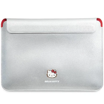 Dėklas Hello Kitty Sleeve HKCS14PGHDLMS 14" sidabrinė/sidabrinis PU Metal Logo