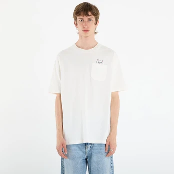 RIPNDIP Nut Then Bolt Pocket Tee Bone - Dydis S (RNDFALL25118 Marškinėliai)
