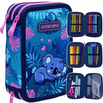 Astra Kuprinė su pieštukais ir flomasteriais mergaitei