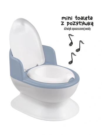 Todller's Potty - with sound - WHITE / BLUE