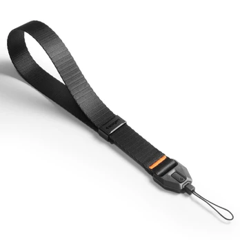 Juodas universalus reguliuojamas dirželis telefonui "Spigen Lanyard Strap Wrist"