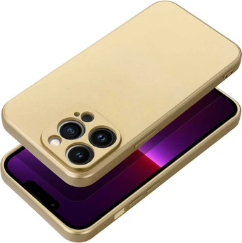 Gold METALLIC Case for IPHONE 16 Plus Plus auksinis