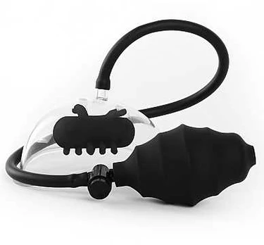 Ouch! Vibrating Pussy Pump - Juodas