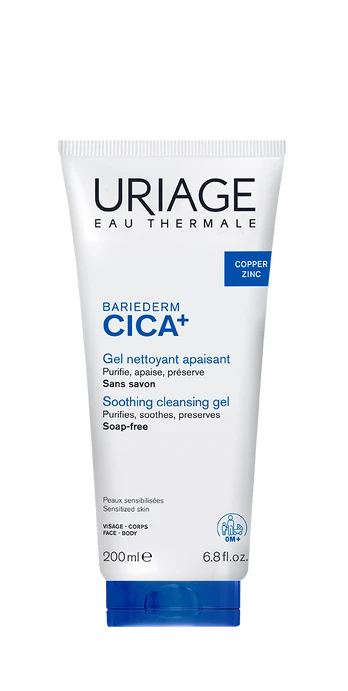 URIAGE, BARIEDERM CICA+ gelinis prausiklis, 200ml