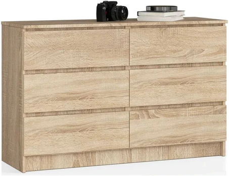 Bufetas Akord 6 stalčių Dąb Sonoma 120x40x77