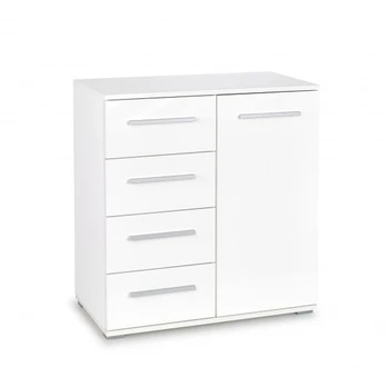 Komoda Lima KM-2, balta, 40 x 77 cm x 82 cm