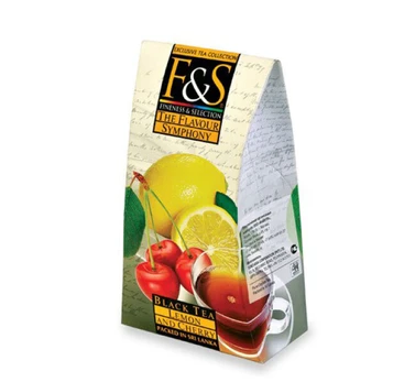 Juodoji arbata Lemon & Cherry, F&S, 100 g
