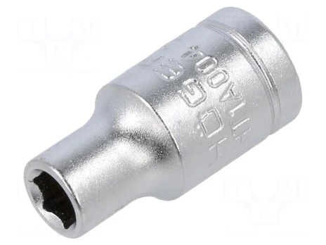 Socket | 6-angles,socket spanner | HEX 5mm | 1/4"