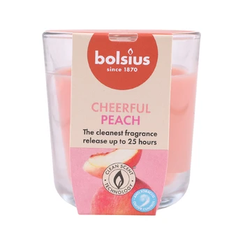BOLSIUS CHEERFUL PEACH 25H kvapni žvakė