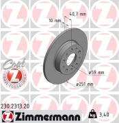 Stabdžių diskas ZIMMERMANN 230.2313.20 kaina