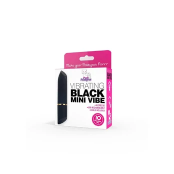 Pink Pussycat Mini Vibe Black - Compact USB Rechargeable Device