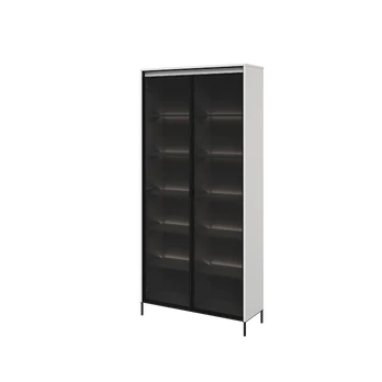Vitrina TREND TR7BIC-V2, balta/juoda