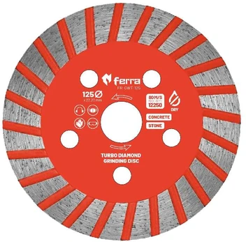 Ferra turbo deimantinis šlifavimo diskas, Ø125mm