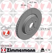 Stabdžių diskas ZIMMERMANN 550.5600.20 kaina