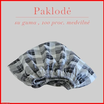 Paklodė su guma - 200x200+30cm.