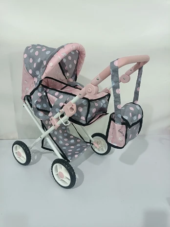 BAMBOLINA Klasikinis vežimėlis su rankine, BD642