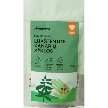Lukštentos kanapių sėklos Hempus, ekologiškos