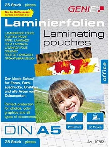 Genie Genie Lamiertaschen 25 A5 - Folien