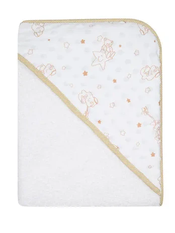 Bathing cover - 651 - TERRY - MINKY - size 100x100 - WHITE