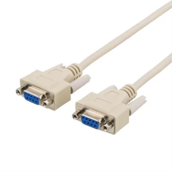 DELTACO null modem cable DB9ho-ho 3mContact (other end) 9 pin D-Sub (DB-9) - femaleConnector 9