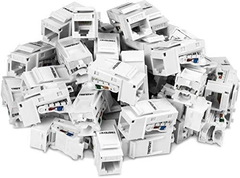 TRENDnet Keystone-Buchsen 50er-Pack Cat6 werkzeuglos 90°