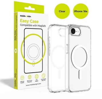 Dėklas Mobile Origin Hybrid MagSafe Case, clear - iPhone 16e