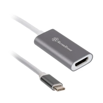 USB adapteris SilverStone USB-C - HDMI Pilkas (SST- EP07C- E)