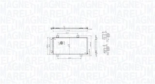 Kondensatorius, oro kondicionierius MAGNETI MARELLI 350203104100
