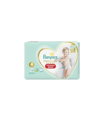 Sauskelnės PAMPERS Premium Pants, Value Pack,4 dydis, 38 vnt.