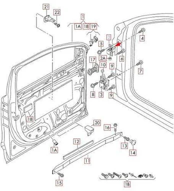 VAG Originali durų vyrių Audi 4L0831401B
