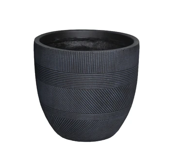 Vazonas Domoletti LT14543C, keramika/molis, Ø 42 cm, antracito