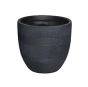 Vazonas Domoletti LT14543C, keramika/molis, Ø 42 cm, antracito kaina
