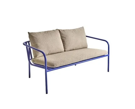 Lauko sofa Bendt, aliuminis, ažūrinė, mėlyna