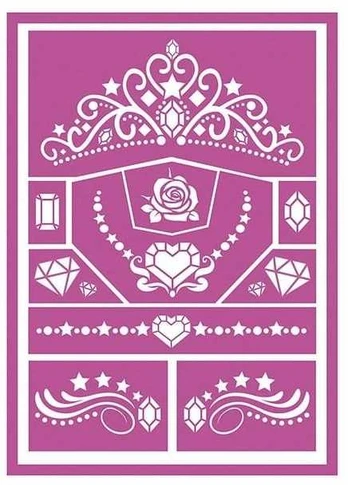 Fiesta Prinsesse makeup skabelon