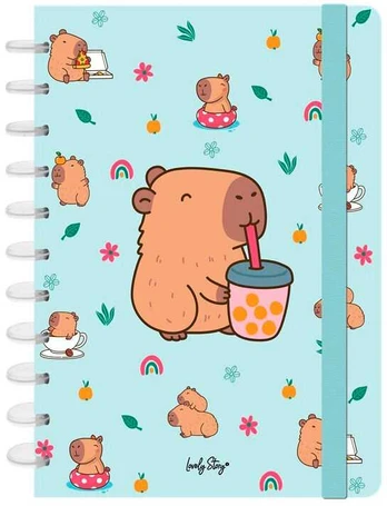 Lovely Story Capibara Bubble Tea A4 notebook