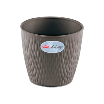 Stefanplast Gėlių vazonas Liberty Ø20x19cm pilkas