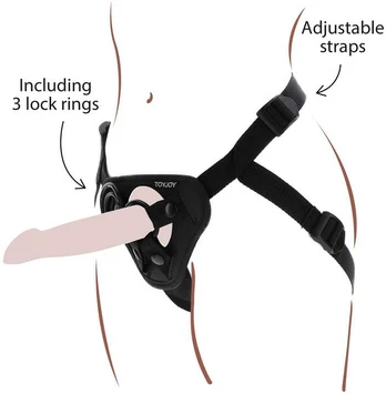 Get Real Strap-On Harness Juodas
