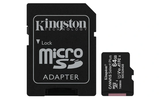 Kingston Technology Canvas Select Plus 64 GB MicroSDXC UHS-I Klasės 10