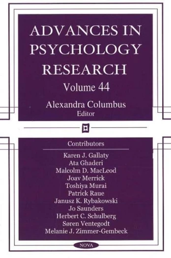 Advances in Psychology Research
